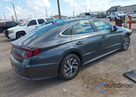 2023 Hyundai Sonata Hybrid Blue из США, поврежденный, VIN KMHL24JJ2PA076485